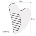 Pikkukuva 5 / 5: TG Gua Sha -kasvoväline Ruostumaton teräs Kaavin hierontaväline kasvoille Ruostumaton teräs Gua Sha -työkalu matkakassilla (4 kpl)