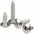 Miniatyrbillede 3 af 5: M4 x 25mm 40 stk. Rundhoved Træskruer 304 Rustfrit Stål Krydskærvet Svampeformet Hoved Selvskærende Skruer Fastgørelseselementer