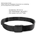 Miniatyrbild 3 av 5: 2 nylon män andas taktiska bältesremmar trupper med utomhusvävt bälte utan metallspänne