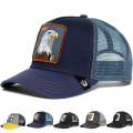 Miniatyrbillede 2 af 2: Dyr Sommer Mesh Cap Hatte Broderi Cap Tiger Sort