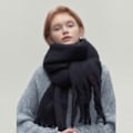 Miniatyrbillede 1 af 5: Vintertørklæde Dame Scarf SORT