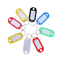 Miniatyrbillede 1 af 2: 80 stk Plast Nøglebrikker Med Ring Tom Nøgle Tag Nøglering Tag Etiket