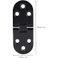 Miniatyrbillede 2 af 5: Sort zinklegering Foldbar Beslag Tyk Zinklegering Hængsel Plade Skjult Foldbar Hængsel Foldbart Bord Tilbehør, Til Hjemmet