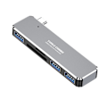 Pikkukuva 1 / 4: Alumiiniseos 5-in-1 laajennusasema, nopea Type-C-hubi HDMI:lle, TF/SD-kortlukija, kotikäyttöön