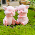 Miniatyrbillede 2 af 5: Skrivebords Harpiks Gris Model Figur Skulptur DIY Håndværk Nøglering Bil Hjemindretning 2