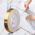 (2cm*50m), guld) Självhäftande dekorativ tejp för golv, väggar,