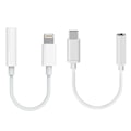 Miniatyrbild 4 av 4: Lightning / USB-C till AUX Adapter 3,5 mm Paket LightningAUXMikrofon2Pack