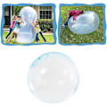 Miniatyrbild 5 av 5: Bubbelboll Leksak För Vuxna & Barn, Uppblåsbar Vattenboll Kul Sommar Strand Trädgårdsboll Mjuk Gummiboll Utomhusspelspresent Blå 40cm