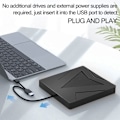 Pikkukuva 3 / 5: TG USB 3.0/Type-C Kaksiliitäntäinen Ulkoinen CD/DVD-asema, Musta
