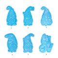 Miniatyrbillede 3 af 5: Holografiske forme til julegnomer - forme til DIY-håndværk, nøgleringe, vedhæng til smykker, null - 4