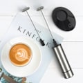 Miniatyrbillede 4 af 5: Elektrisk Mælkeskummer, Håndholdt med Stativ, Bærbar, Kaffe