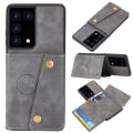 Miniatyrbilde 1 av 5: TG Samsung Galaxy S21 Ultra - Beskyttelsesdeksel med kortholder Grå