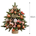 Miniatyrbild 2 av 5: Små Konstgjorda Julgranar, Bordsskiva Mini Julgran, Förbelyst Julgran Skrivbordsdekorationer för Jul