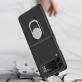 Miniatyrbillede 2 af 5: GKK Armor Samsung Galaxy Z Flip 3 etui med finger ring - Sort Sort