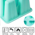 Miniatyrbillede 2 af 9: Ispindeforme - Ispindeform - BPA-fri - Silikone Ispindeforme - 12 Ispindeforme - Silikone Isform - Hjemmelavet Isform - Ispind