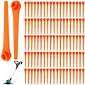 Miniatyrbilde 1 av 4: 100-pakning med plastblader for Gardena 9823 9825 9820 9821 gresstrimmerblader 70mm