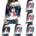 Pikkukuva 2 / 4: Dam Jul Toppar Snögubbe Sweatshirts Långärmad blus A L