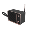 Pikkukuva 1 / 5: Retro langaton Bluetooth-kaiutin, söpö kannettava minikaiutin (musta)