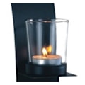 Miniatyrbilde 2 av 3: Lampett vegglampe bue smijern 2-p lykt lysestake vegglysestake Black Svart