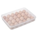 Miniatyrbild 1 av 5: 1-pack Kylskåpsäggställ med lock, transparent 24 Devil Egg Tray Organisera