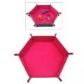 Miniatyrbillede 4 af 5: Terningbakke Foldbar Opbevaringsboks i Læder Bordopbevaringssæt Rose Red