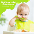 Miniatyrbild 2 av 3: TG Baby Learning Spoon Set, extra mjuk silikon BPA-fri, Babymatningssked