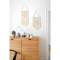 Miniatyrbild 2 av 5: 2 st Macrame Väggbonad Konst Vävd Boho Väggdekor Hem Chic Banner Dekoration