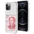 Miniatyrbillede 2 af 5: TG iPhone 12 Pro - Stilfuldt og Slank Silikon Cover med Kortlomme Transparent/Gennemsigtig
