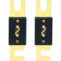 2-pack ANL-säkringar - 80A - för bilstereosystem - Svart och guld