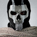 Miniatyrbild 4 av 5: Ghost Mask V2 - Operator MW2 airsoft COD Cosplay Airsoft Taktisk Dödskalle Helmask