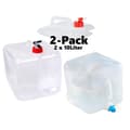 2-PACK 10L Bärbar hopfällbar vattendunk med kran_yux