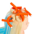 Pikkukuva 4 / 4: TG 10 kpl Taivutettavat Hiusrullat - 3 cm - Oranssit