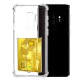 Miniatyrbild 1 av 5: TG Samsung Galaxy S9+ - Kraftfullt Silikonskal med Korthållare Transparent/Genomskinlig