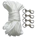 Miniatyrbillede 3 af 4: Flagstangstilbehør, flagstangstilbehørssæt, rund form, gylden kugle, clips skrue, til indendørs og udendørs brug