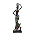 Miniatyrbild 4 av 5: Rpporm Etnisk Skönhet Hartshantverk Flicka Heminredning Staty Afrikansk Dekoration Dekor Kysskristaller Juldekorationer (C One Size) C One Size