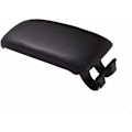 Miniatyrbilde 4 av 5: Midtarmlene deksel med bunnplate, for A3 8P / A5 2003-2013, svart skinn, OE: 8P0864245P