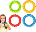 Sensoriske Strekkbare Armbånd | Fidget Leke for Småbarn & Barn - Gummibånd, 4-pakning