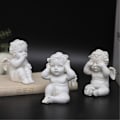 Miniatyrbillede 4 af 4: Harts-ID-figurer Engelstatue Håndværk Hjemindretning Retro Stil