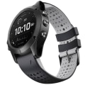 Miniatyrbillede 1 af 4: Silikonarmbånd Sort & Grå til Garmin Fenix ​​5/5Pro/6/6Pro Sort, grå