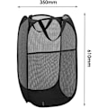 Miniatyrbilde 2 av 5: Galaxy 2 ST Vaskeromskurver Foldbar Pop Up Mesh Vaskerom Vaskerompose Bin Leke Tidy Organizer (svart) svart