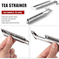 Miniatyrbillede 4 af 5: 2x Tesil i rustfrit stål med net - Teinfuser med metallook Metal look one size