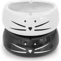 Winter Campaign, Cute Cat Ashtray Ceramic Ashtray Decorative Ashtray Home Office Ashtray Black and White 2 Pieces