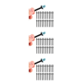Miniatyrbilde 3 av 5: TG 1/2/3/5 nesevoksapplikatorer for ren og glatt nese Svart 20 Stykker 3ST