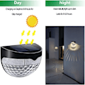 Miniatyrbild 5 av 5: 2-pack IP65 Vattentäta Utomhus LED Sollampor, 6 LED Sol