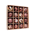 Miniatyrbilde 1 av 2: 2023 Nye 16 stk 6cm Fargerike Julekuler Ornament Fest Henger Dekorasjon Julekuler Nyttårsgave Brown