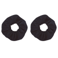 Miniatyrbillede 1 af 5: TG Håndklæde Scrunchie, pakke med 2, Mikrofiber Scrunchie, Hårtørring sort
