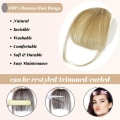 Pikkukuva 2 / 5: TG Bangs Hiuspinni 100 % ihmishiusta (Wispy Bangs, Ash Blonde)