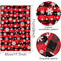 Pikkukuva 3 / 5: 4-pack ruudullinen jouluinen keittiöpyyhe, Buffalo Plaid Snowflake keittiöpyyhkeet sisä- ja ulkokäyttöön