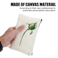 Pikkukuva 3 / 5: 12 kpl Sublimointi Kosmetiikkipussi Canvas Matkakäyttöön Tyhjä Meikkipussi DIY-kotelo