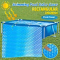 Miniatyrbillede 4 af 5: Bobleovertræk - Rektangulært solcellepoolovertræk Beskyttende overtræk Solcellepoolvarmer Udendørs have Termisk isoleringsfilm til swimmingpool 200 cm x 300 cm
